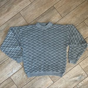 80s 90s vintage zig zag sweater